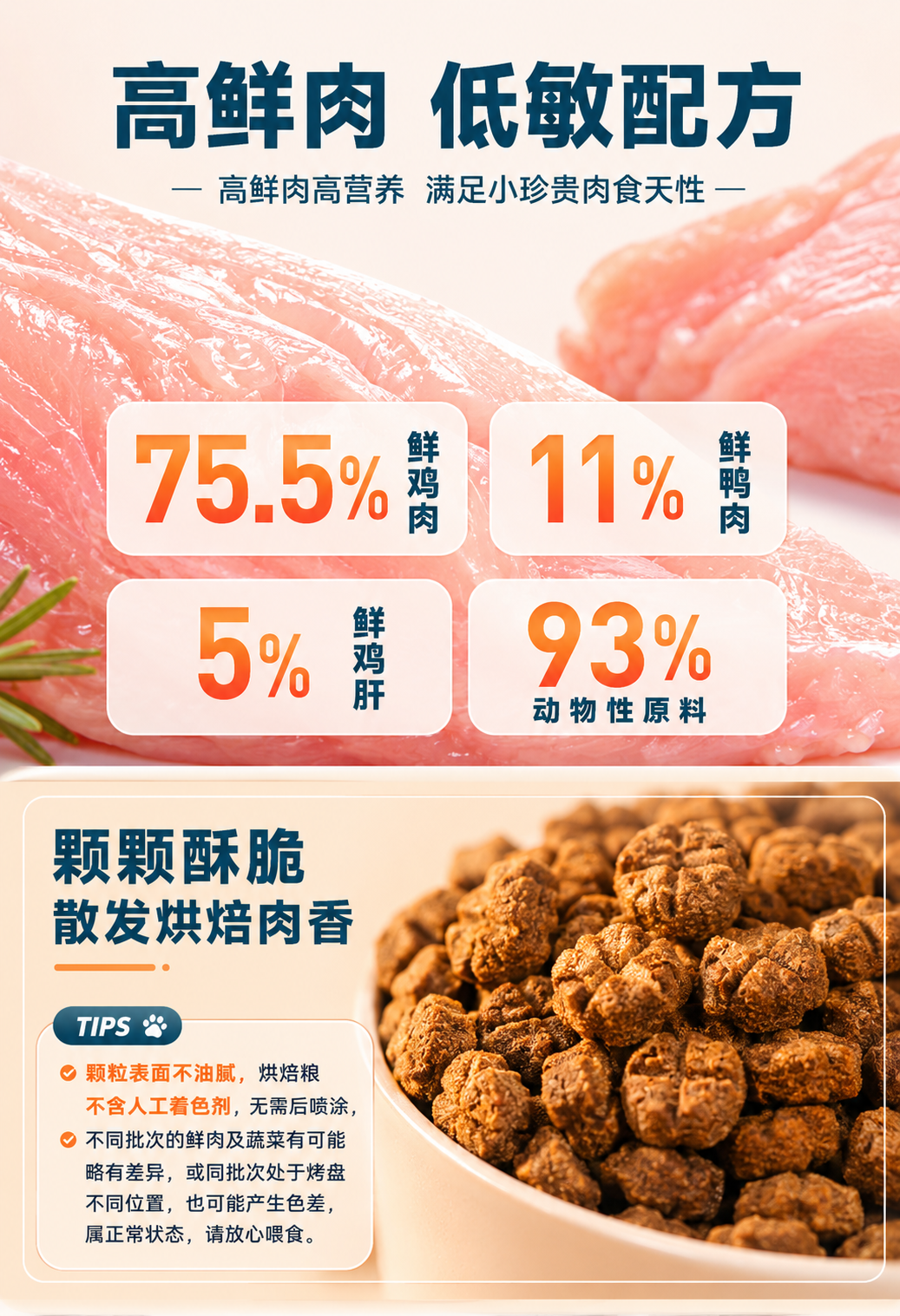 鲜朗烘焙全阶段猫粮禽肉鱼肉兔肉幼猫粮主食冻干粮 烘焙猫粮(禽肉)2kg 8