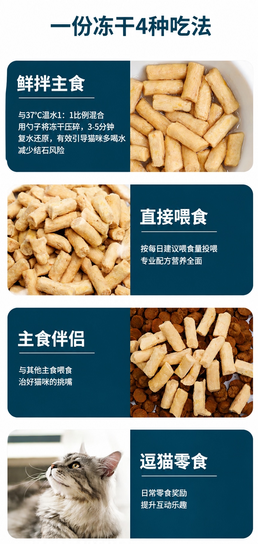 鲜朗无谷冻干全阶段主食猫粮高蛋白营养鸡肉冻干成猫幼猫粮 冻干主食猫粮300g【单包装】 9